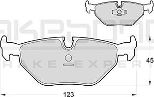 Akebono AN-4340K - Kit pastiglie freno, Freno a disco autozon.pro