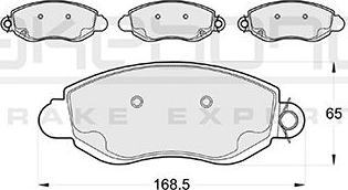 Akebono AN-4358WKE - Kit pastiglie freno, Freno a disco autozon.pro