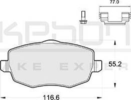 Akebono AN-4365K - Kit pastiglie freno, Freno a disco autozon.pro