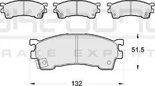 Akebono AN-4302WK - Kit pastiglie freno, Freno a disco autozon.pro