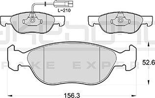 Akebono AN-4318WKE - Kit pastiglie freno, Freno a disco autozon.pro