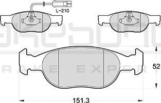 Akebono AN-4313WK - Kit pastiglie freno, Freno a disco autozon.pro