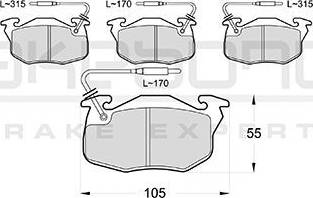 Akebono AN-4385WK - Kit pastiglie freno, Freno a disco autozon.pro