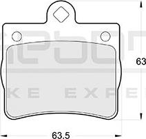 Akebono AN-4248KE - Kit pastiglie freno, Freno a disco autozon.pro