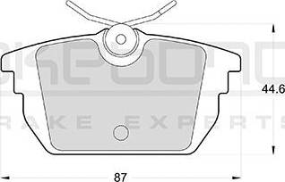 Akebono AN-4255K - Kit pastiglie freno, Freno a disco autozon.pro