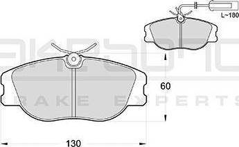 Akebono AN-4258WK - Kit pastiglie freno, Freno a disco autozon.pro