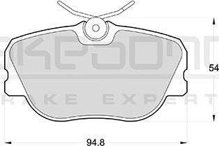 Akebono AN-4219KE - Kit pastiglie freno, Freno a disco autozon.pro