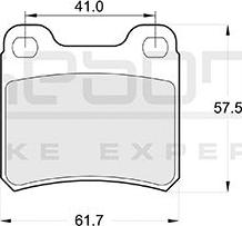 Akebono AN-4218K - Kit pastiglie freno, Freno a disco autozon.pro