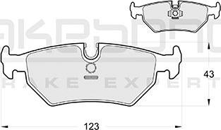 Akebono AN-4212KE - Kit pastiglie freno, Freno a disco autozon.pro