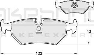 Akebono AN-4212K - Kit pastiglie freno, Freno a disco autozon.pro