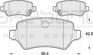 Akebono AN-4283WKE - Kit pastiglie freno, Freno a disco autozon.pro