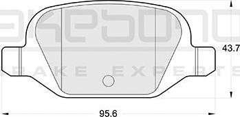 Akebono AN-4278KE - Kit pastiglie freno, Freno a disco autozon.pro