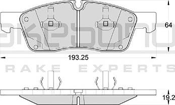 Akebono AN-4794WK - Kit pastiglie freno, Freno a disco autozon.pro