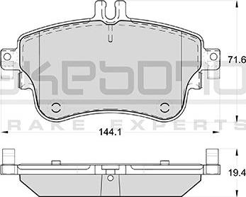 Akebono AN-4790WK - Kit pastiglie freno, Freno a disco autozon.pro