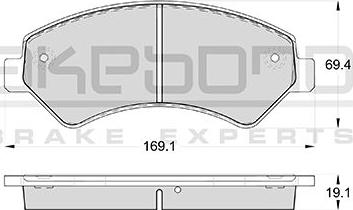 Akebono AN-4792WK - Kit pastiglie freno, Freno a disco autozon.pro