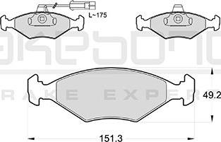 Akebono AN-4759KE - Kit pastiglie freno, Freno a disco autozon.pro