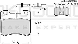 Akebono AN-4752WK - Kit pastiglie freno, Freno a disco autozon.pro