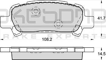 Akebono AN-475WK - Kit pastiglie freno, Freno a disco autozon.pro