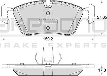 Akebono AN-4760K - Kit pastiglie freno, Freno a disco autozon.pro