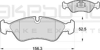 Akebono AN-4763KE - Kit pastiglie freno, Freno a disco autozon.pro