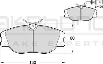 Akebono AN-4710WK - Kit pastiglie freno, Freno a disco autozon.pro