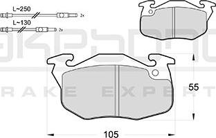 Akebono AN-4713WKE - Kit pastiglie freno, Freno a disco autozon.pro