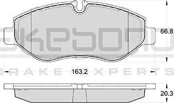 Akebono AN-4723KE - Kit pastiglie freno, Freno a disco autozon.pro