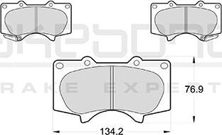 Akebono AN-690WK - Kit pastiglie freno, Freno a disco autozon.pro