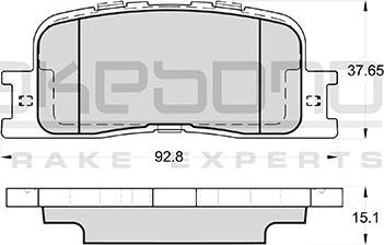 Akebono AN-659K - Kit pastiglie freno, Freno a disco autozon.pro