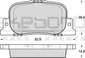 Akebono AN-604KE - Kit pastiglie freno, Freno a disco autozon.pro