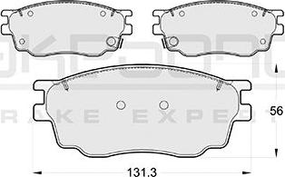 Akebono AN-680WK - Kit pastiglie freno, Freno a disco autozon.pro