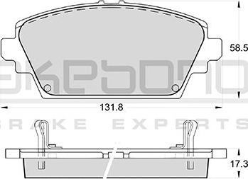 Akebono AN-8052WK - Kit pastiglie freno, Freno a disco autozon.pro