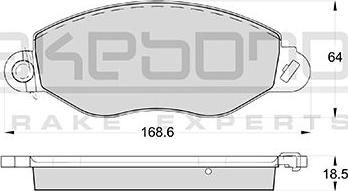 Akebono AN-8085WK - Kit pastiglie freno, Freno a disco autozon.pro