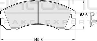 Akebono AN-8088WK - Kit pastiglie freno, Freno a disco autozon.pro