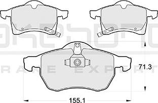 Akebono AN-8033WK - Kit pastiglie freno, Freno a disco autozon.pro