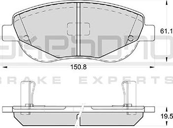 Akebono AN-8196WK - Kit pastiglie freno, Freno a disco autozon.pro