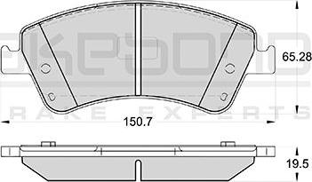 Akebono AN-8148WK - Kit pastiglie freno, Freno a disco autozon.pro