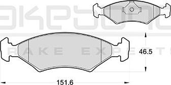 Akebono AN-8156K - Kit pastiglie freno, Freno a disco autozon.pro