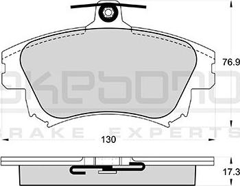 Akebono AN-8158WK - Kit pastiglie freno, Freno a disco autozon.pro