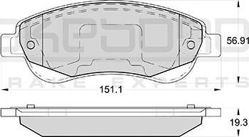 Akebono AN-8161WK - Kit pastiglie freno, Freno a disco autozon.pro