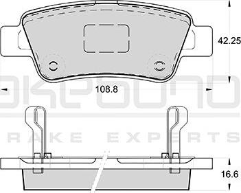 Akebono AN-8162WK - Kit pastiglie freno, Freno a disco autozon.pro