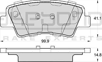 Akebono AN-8185WK - Kit pastiglie freno, Freno a disco autozon.pro