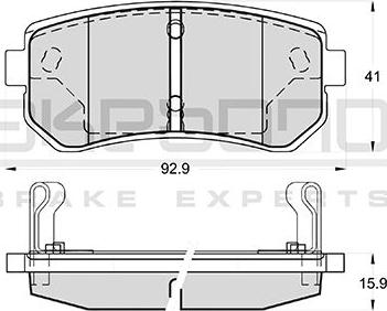 Akebono AN-8139WK - Kit pastiglie freno, Freno a disco autozon.pro