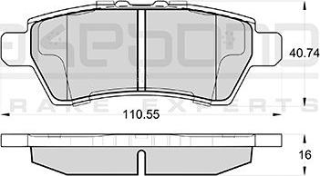 Akebono AN-8131WK - Kit pastiglie freno, Freno a disco autozon.pro