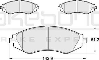 Akebono AN-8120K - Kit pastiglie freno, Freno a disco autozon.pro