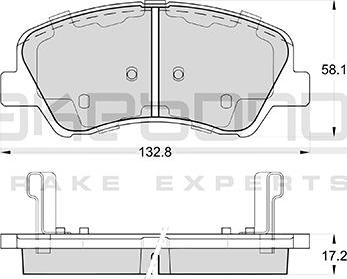 Akebono AN-8219WK - Kit pastiglie freno, Freno a disco autozon.pro