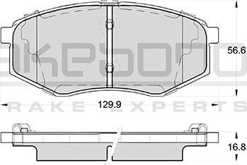 Akebono AN-8222WK - Kit pastiglie freno, Freno a disco autozon.pro