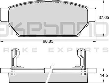 Akebono AN-380WKE - Kit pastiglie freno, Freno a disco autozon.pro