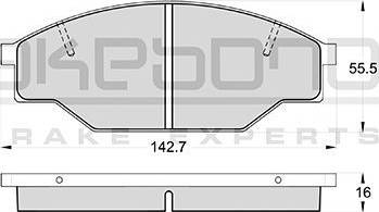 Akebono AN-267K - Kit pastiglie freno, Freno a disco autozon.pro