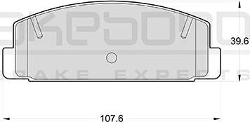 Akebono AN-219K - Kit pastiglie freno, Freno a disco autozon.pro